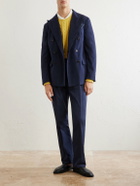 Polo Ralph Lauren - Double-Breasted Cotton-Canvas Suit Jacket - Blue