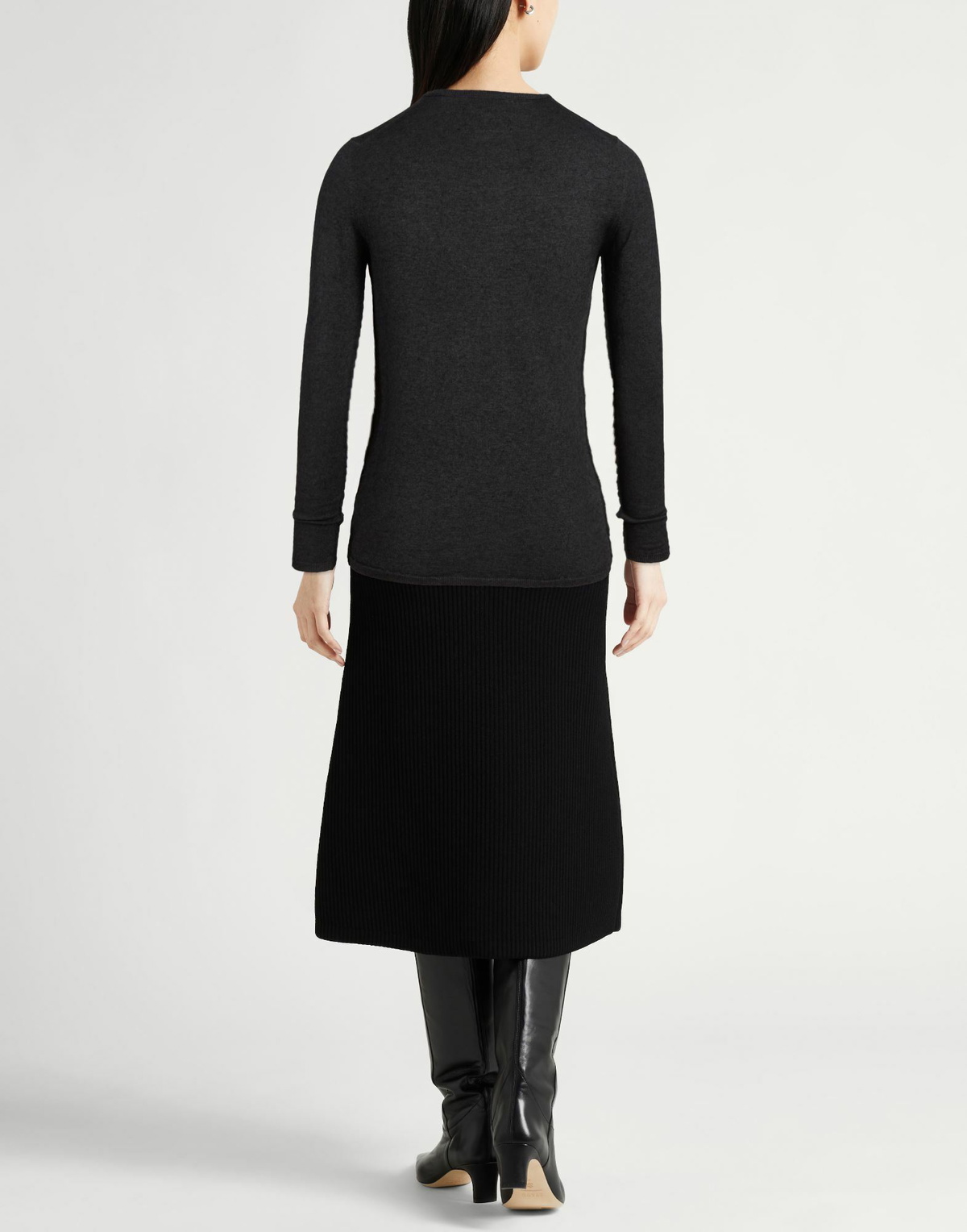 Crossley Womens Sweater in Charcoal