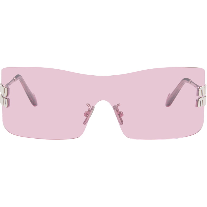 Photo: Miu Miu Eyewear Pink Aube Sunglasses