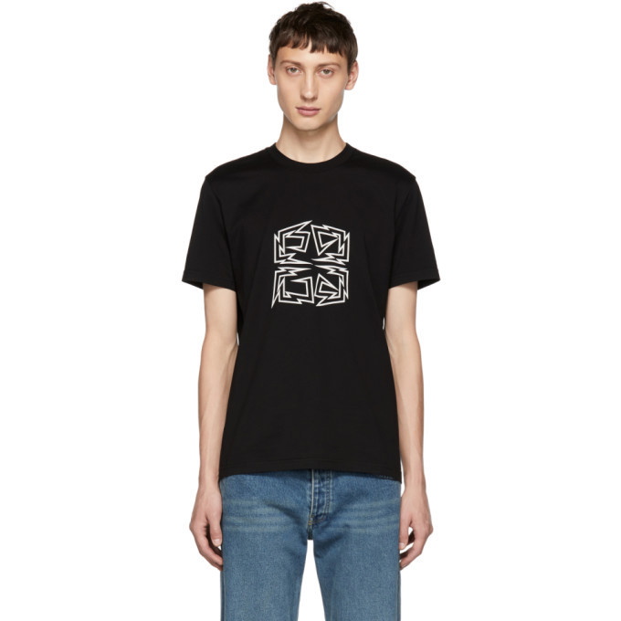 Photo: Givenchy Black Zig Zag 4G Logo T-Shirt
