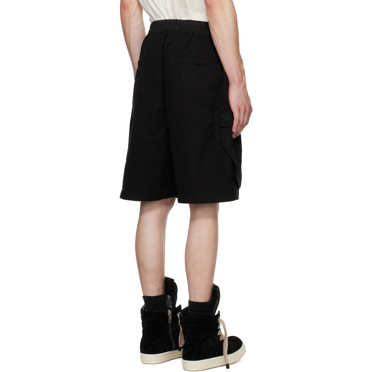 Rick Owens DRKSHDW Black Tower Cargobela Shorts