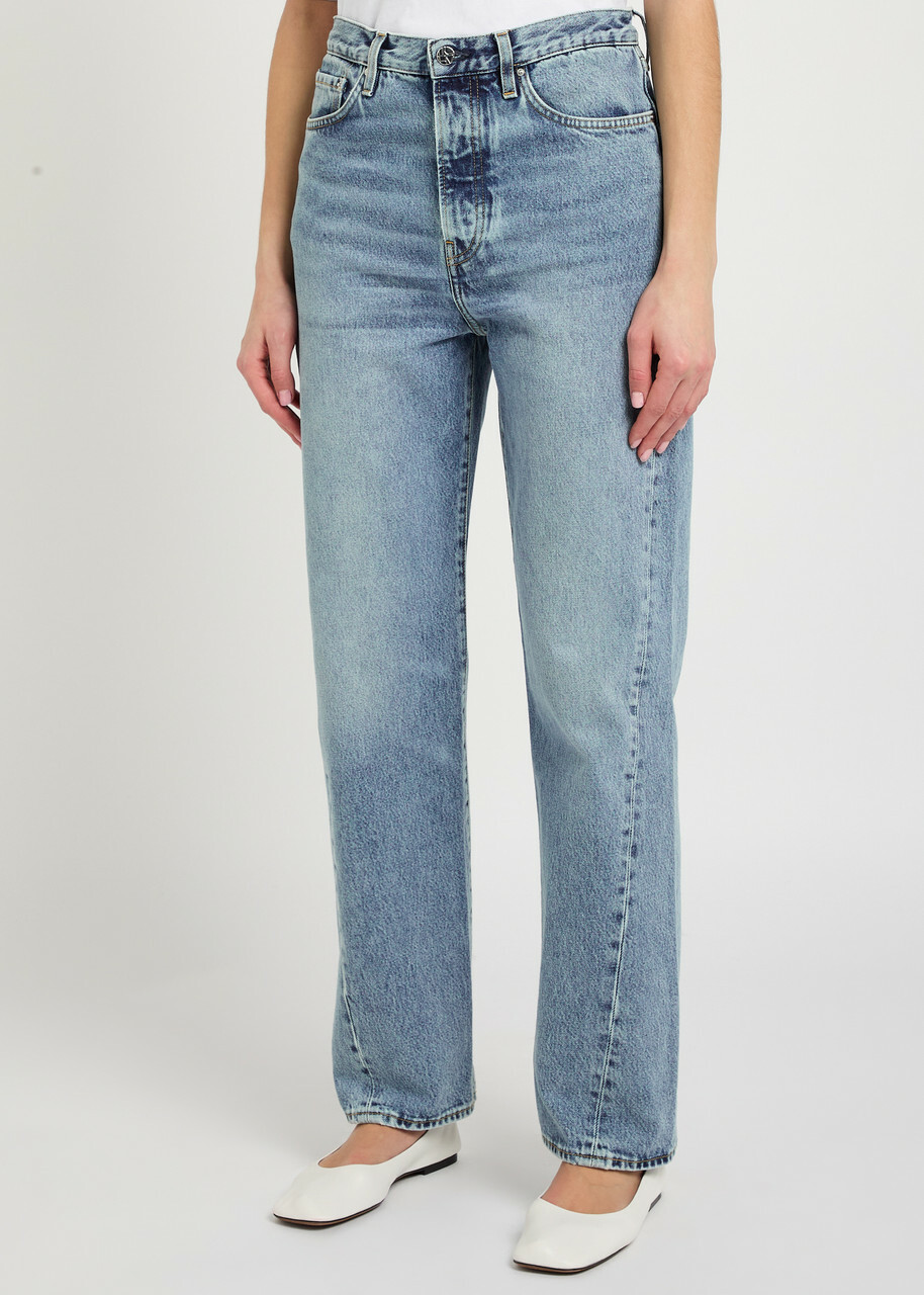 Toteme Twisted-seam Straight-leg Jeans Blue Denim