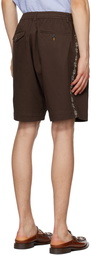 Universal Works Brown Embroidered Shorts