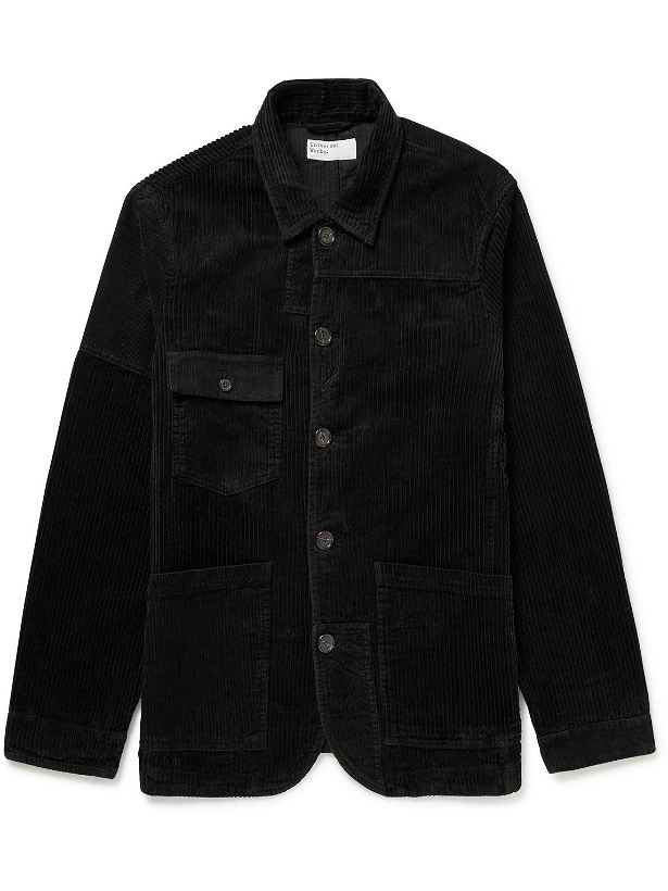 Photo: Universal Works - Patchwork Cotton-Corduroy Jacket - Black