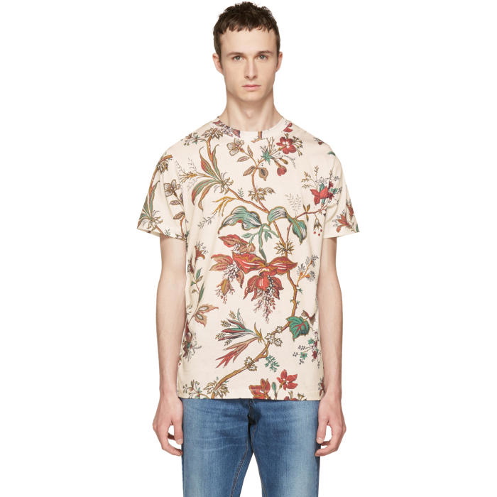 Photo: McQ Alexander McQueen Beige Floral T-Shirt