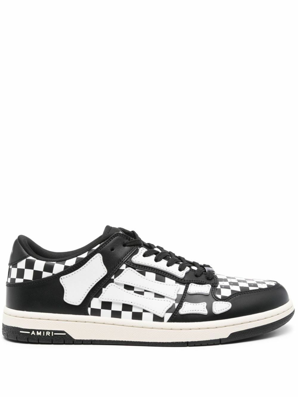 スニーカー AMIRI 'Checkered Skel Top Low' sneakers White/Black AMIRI Black And White Skel Top Low Checkered Leather