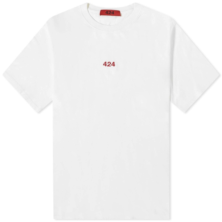 Photo: 424 Men's Logo T-Shirt in White