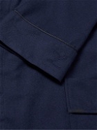 Zimmerli - Heritage Cotton and Wool-Blend Flannel Robe - Blue
