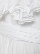 GIAMBATTISTA VALLI - Ruffled Cotton Poplin Midi Dress