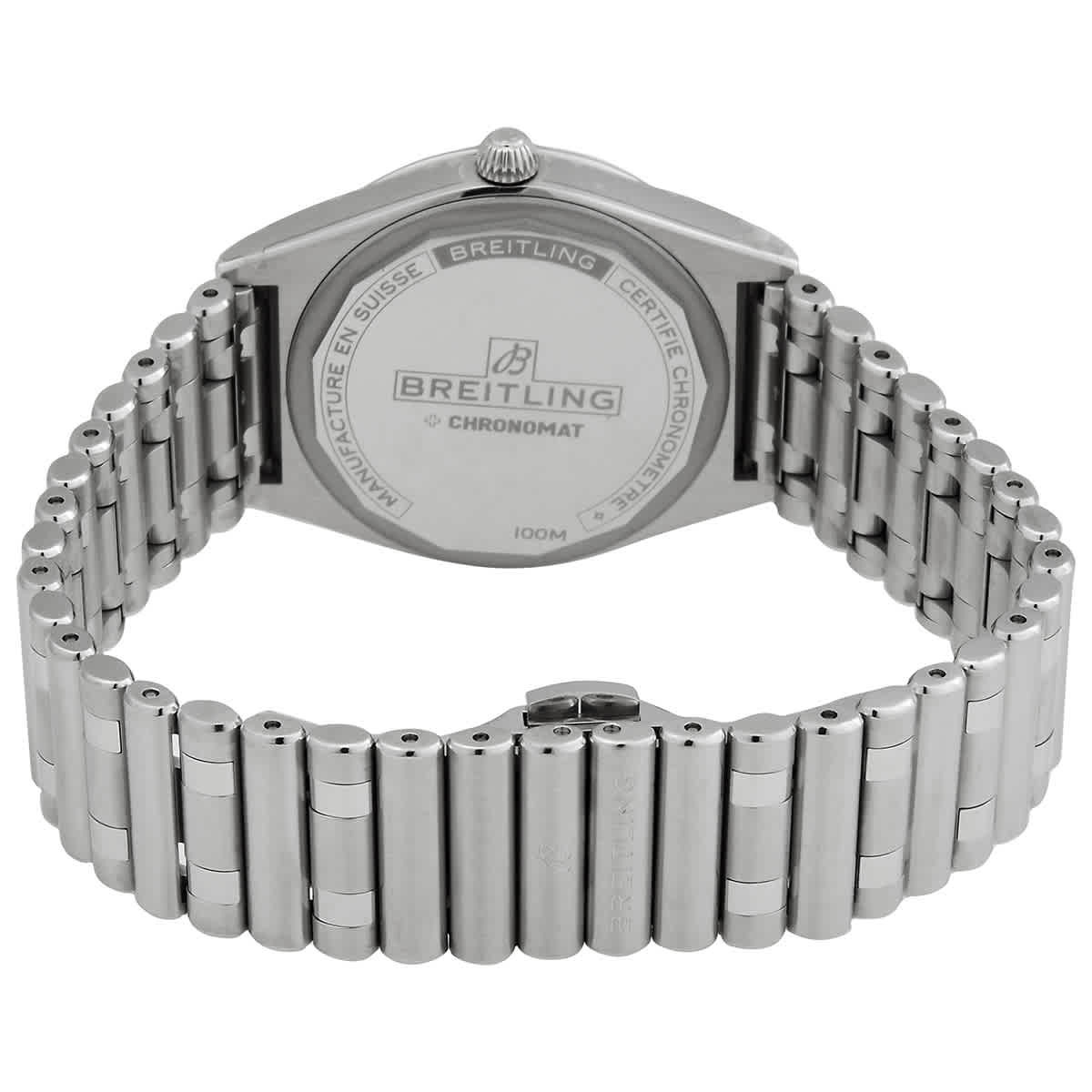 Breitling Quartz Diamond White Dial Ladies Watch A77310101A3A1