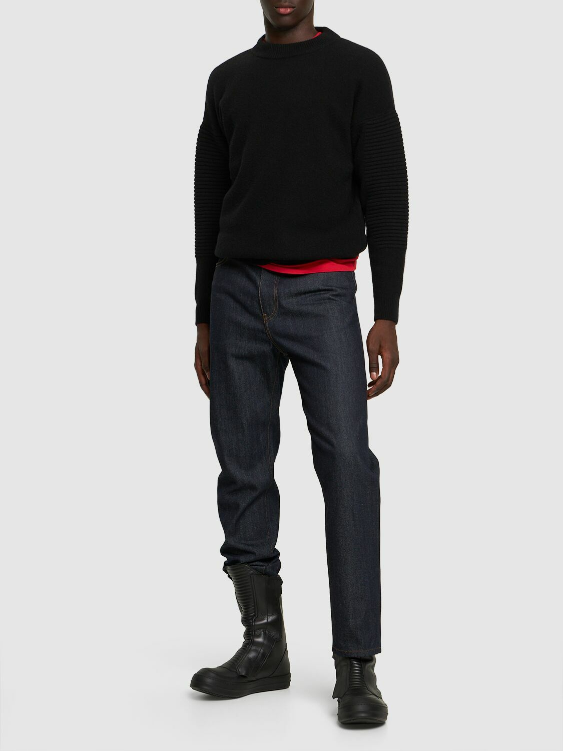 FERRARI - 19.5cm Straight Rinse Cotton Denim Jeans