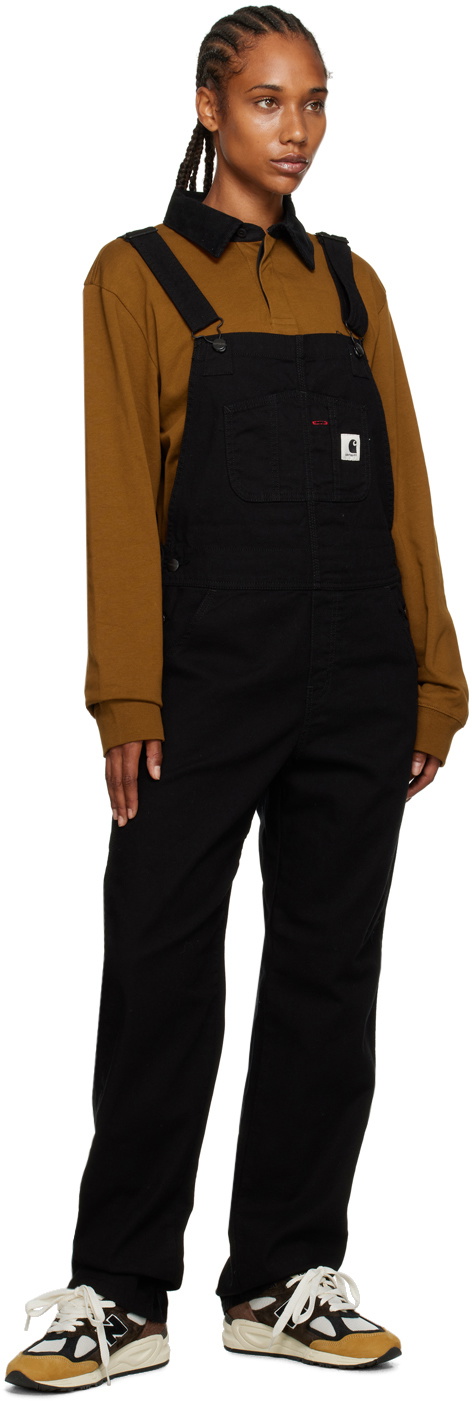 Carhartt Work In Progress Black Bib Overalls