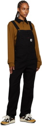 Carhartt Work In Progress Black Bib Overalls