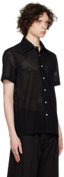 Factor's Black Lace Short Sleeve Shirt