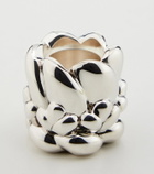 Christofle Babylone silver-plate candle holder