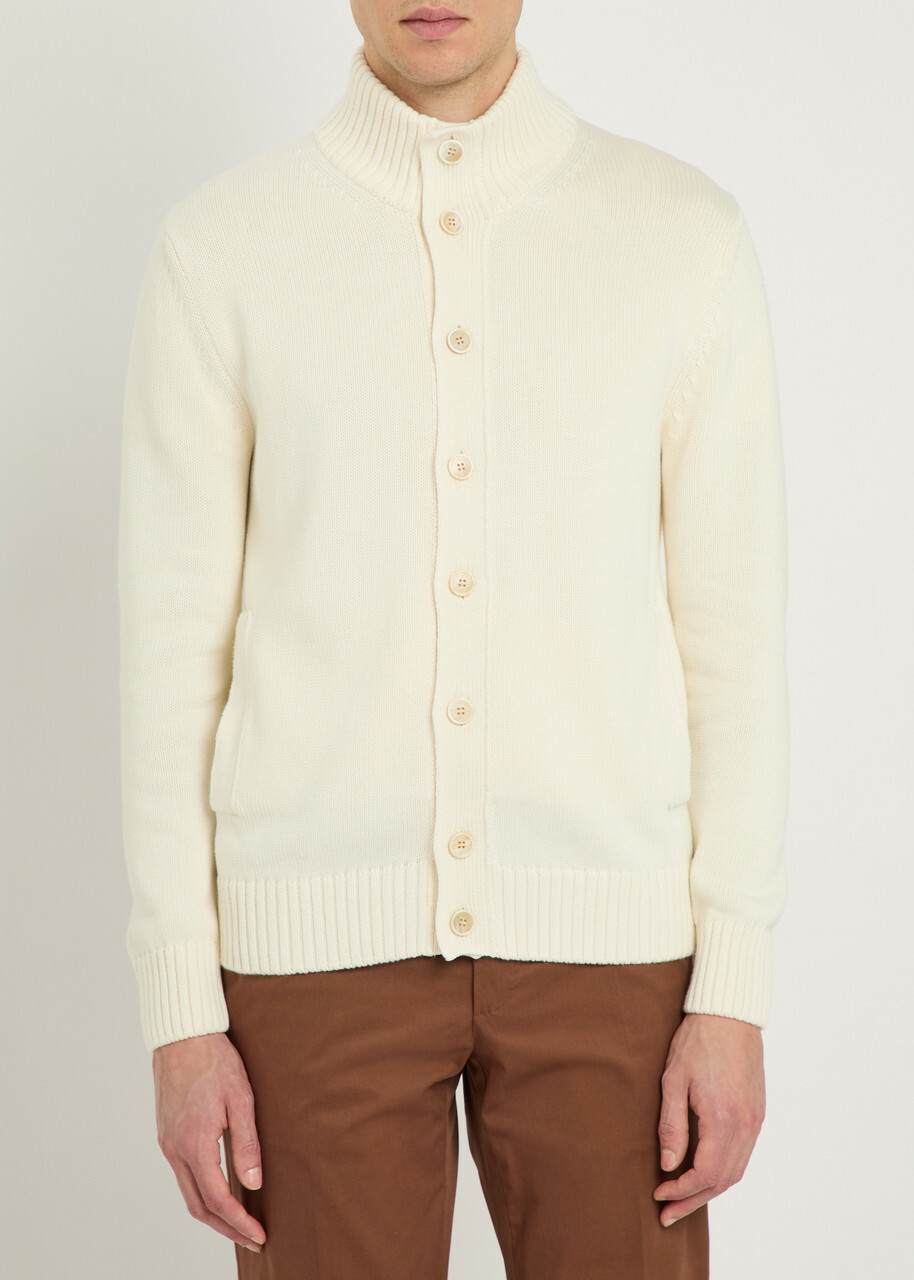 Slowear Ribbed Cotton-knit Cardigan