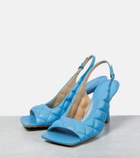 Bottega Veneta - Padded leather slingback sandals
