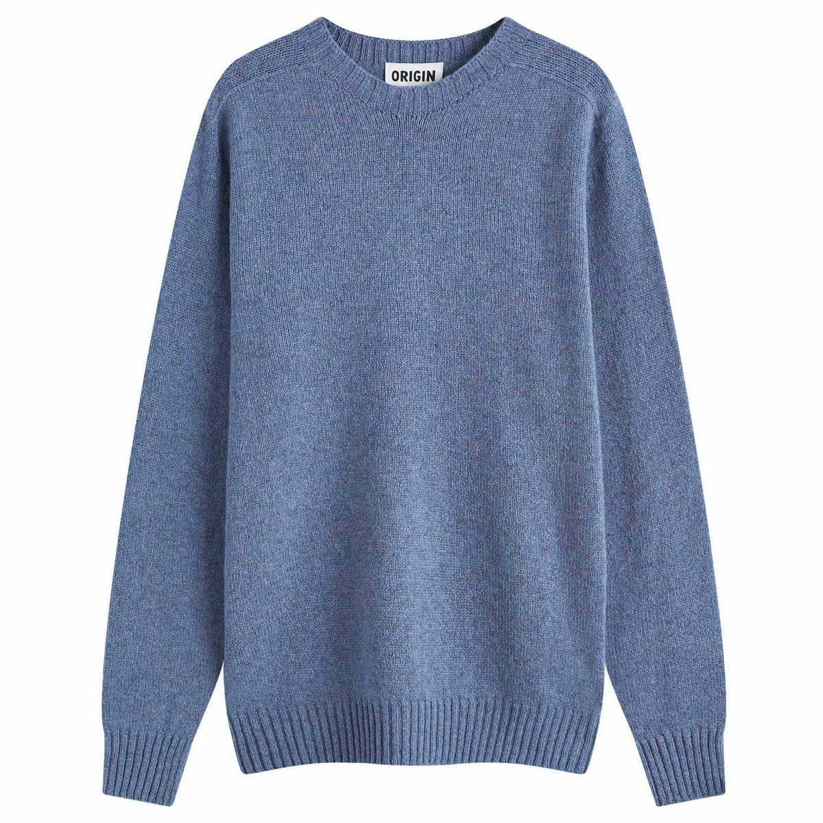 Country Of Origin Men's Geelong Seamless Knit Jumper in Light Blue