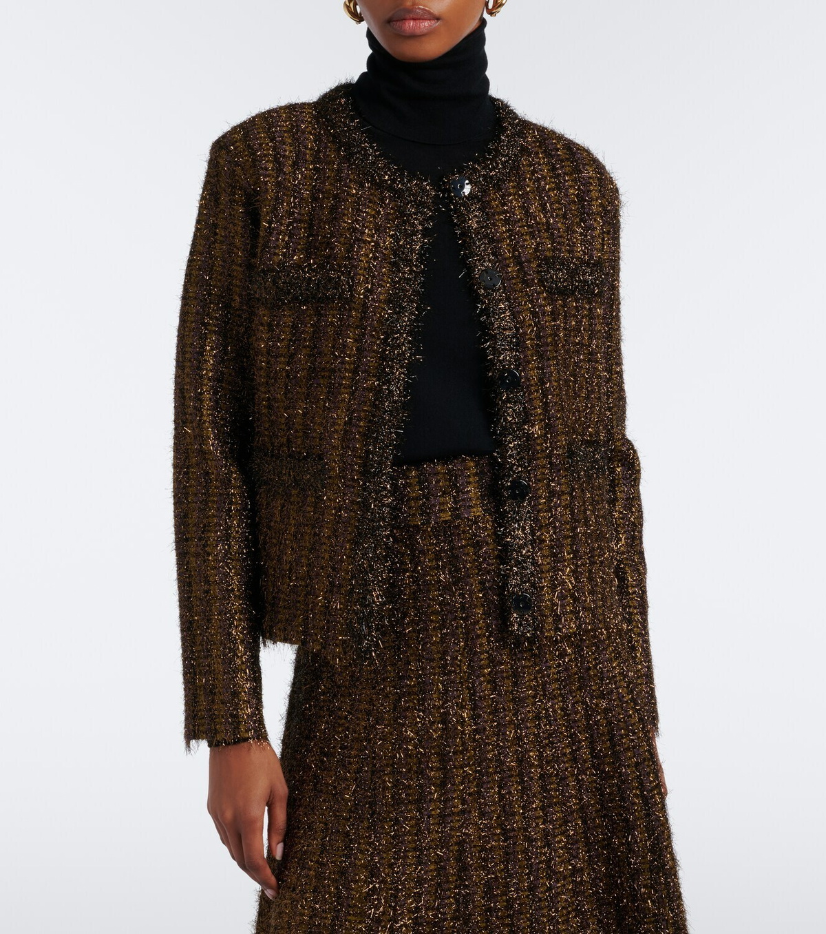 Veronica Beard Keziah cropped knitted jacket