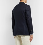 Thom Sweeney - Navy Unstructured Wool and Cashmere-Blend Blazer - Blue
