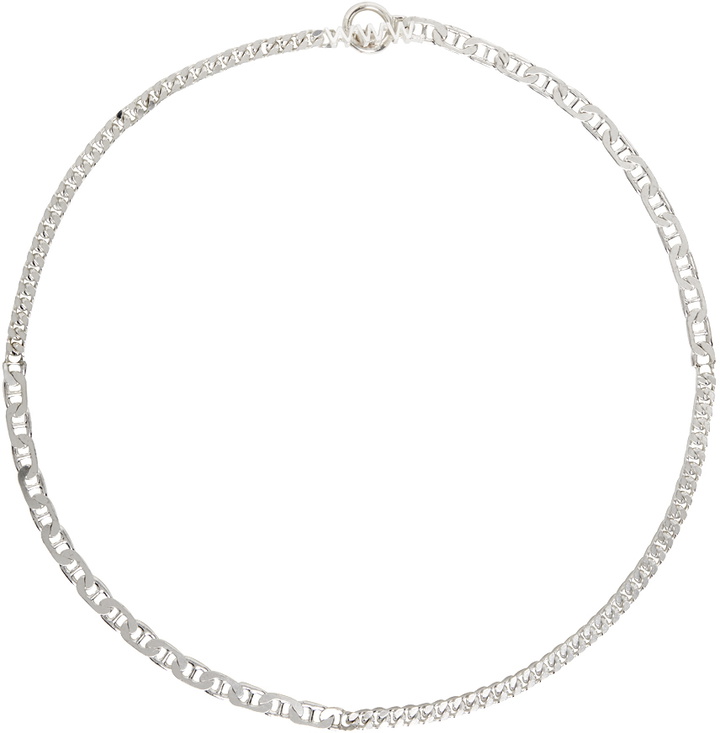 Photo: WWW.WILLSHOTT Silver Split Chain Necklace