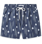 Atalaye - Caserio Short-Length Printed Swim Shorts - Blue