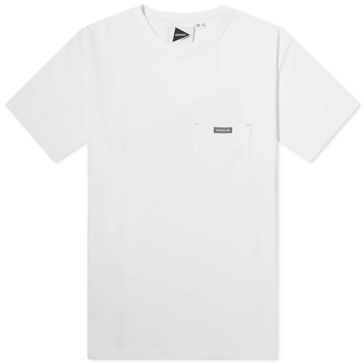 Photo: Gramicci Men's x And Wander Backprint T-Shirt in White