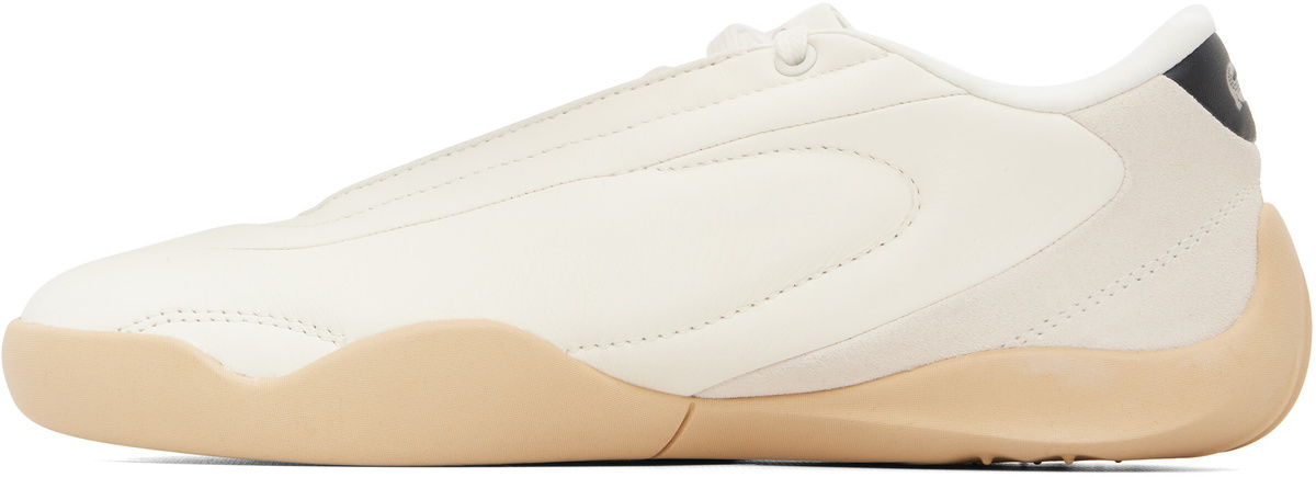 Lacoste Beige Protect Leather Sneakers