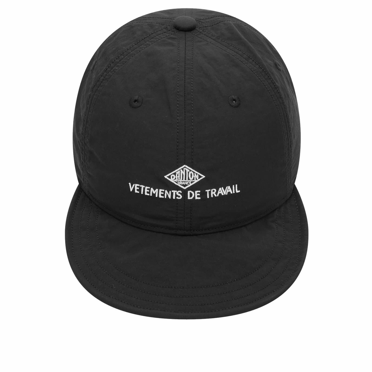 Danton Men's Nylon Taffeta 6 Panel Cap in Black 