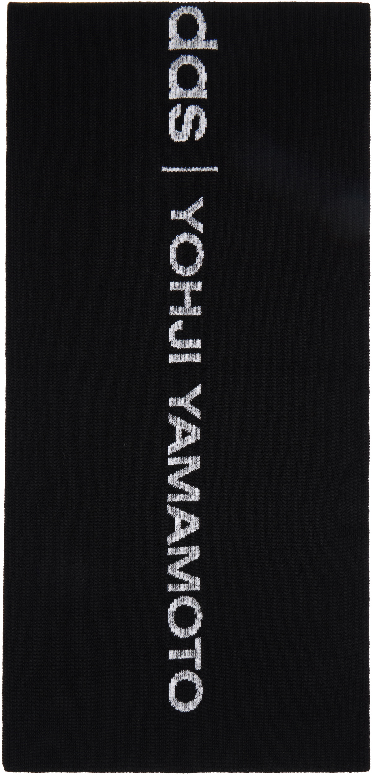 Y-3 Black Logo Scarf