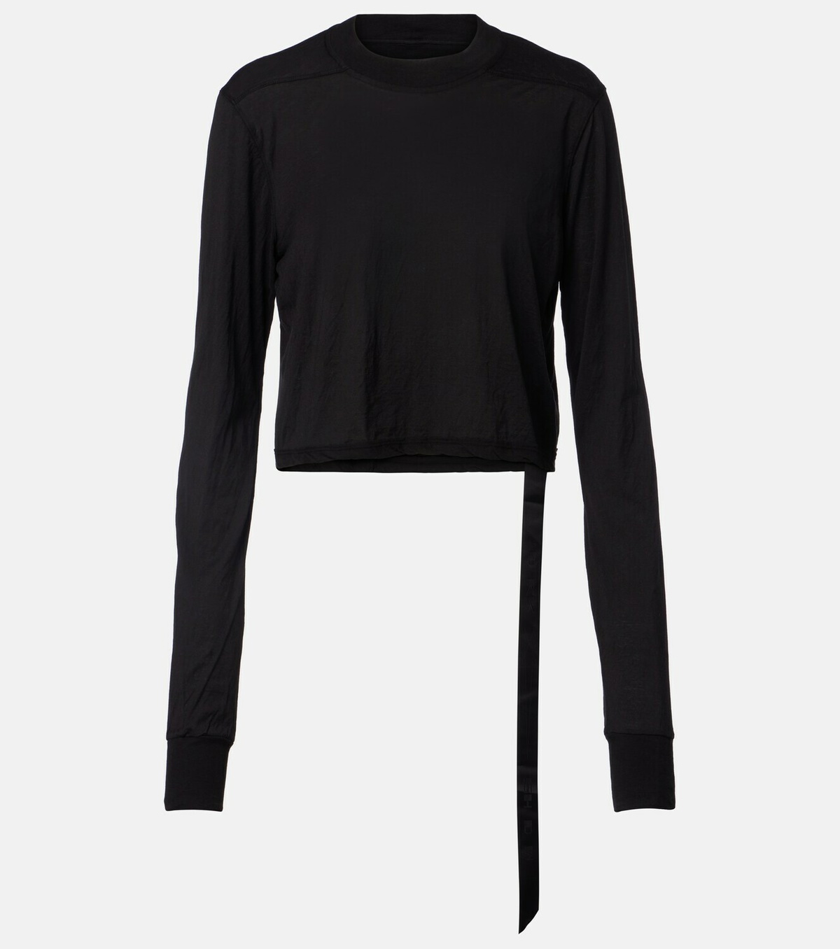 Rick Owens Belted cotton jersey T-shirt
