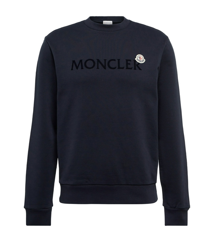 Photo: Moncler - Logo cotton jersey sweatshirt