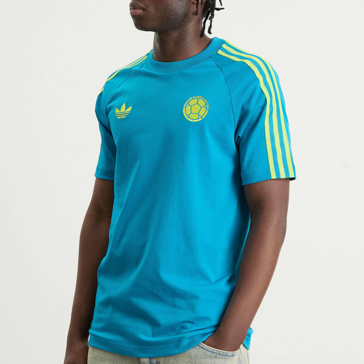 Adidas Men's Colombia T-Shirt in Mystery Petrol