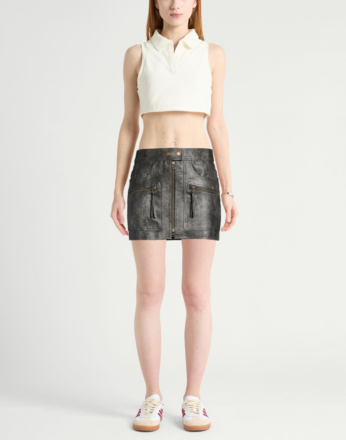 Marant Étoile Womens Mini skirt Charcoal