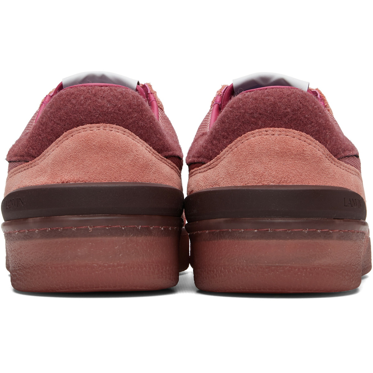 Lanvin Pink Clay Felt Sneakers