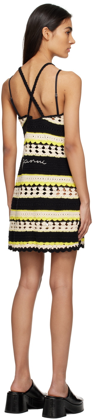 Ganni yellow outlet slip dress