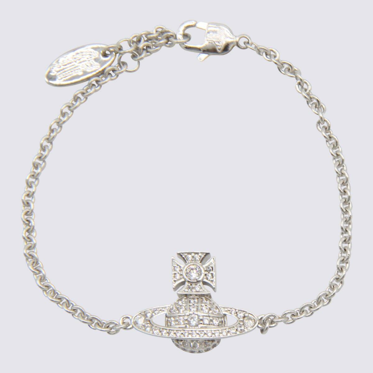 Vivienne Westwood Silver Brass Orb Bracelet