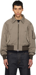HOPE Brown Camp Bomber Jacket