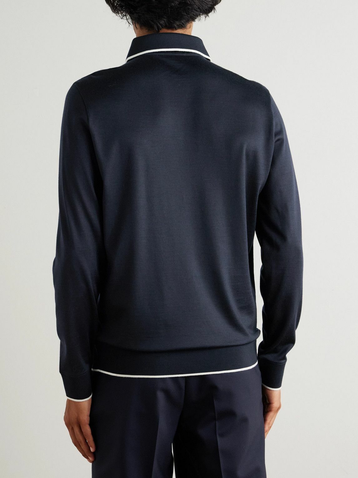 Loro Piana - Wish® Wool Polo Shirt - Blue