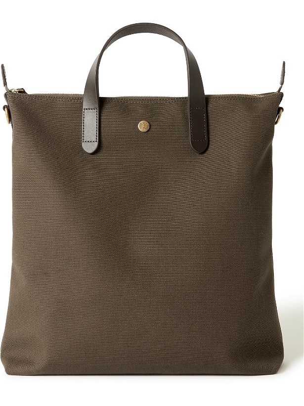 Photo: Mismo - Leather-Trimmed Canvas Tote Bag