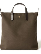 Mismo - Leather-Trimmed Canvas Tote Bag
