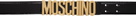 Moschino Black Classic Logo Belt