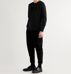 A.P.C. - Logo-Flocked Loopback Cotton-Jersey Sweatshirt - Black