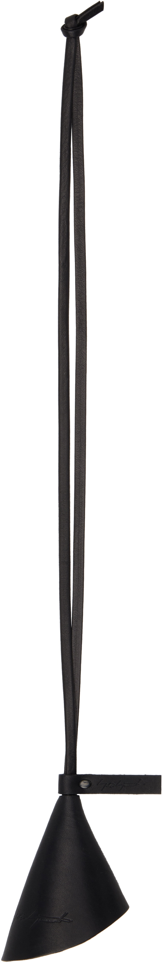 YOHJI YAMAMOTO Black Necklace Keychain