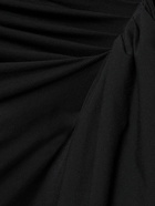 THE ATTICO - Mirna Draped Jersey Midi Dress