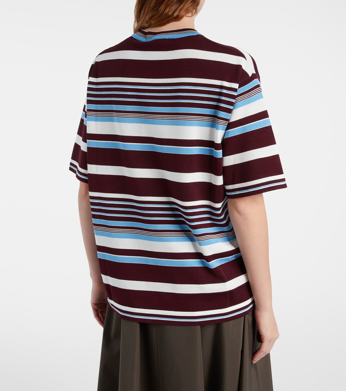 Prada Striped cotton T-shirt