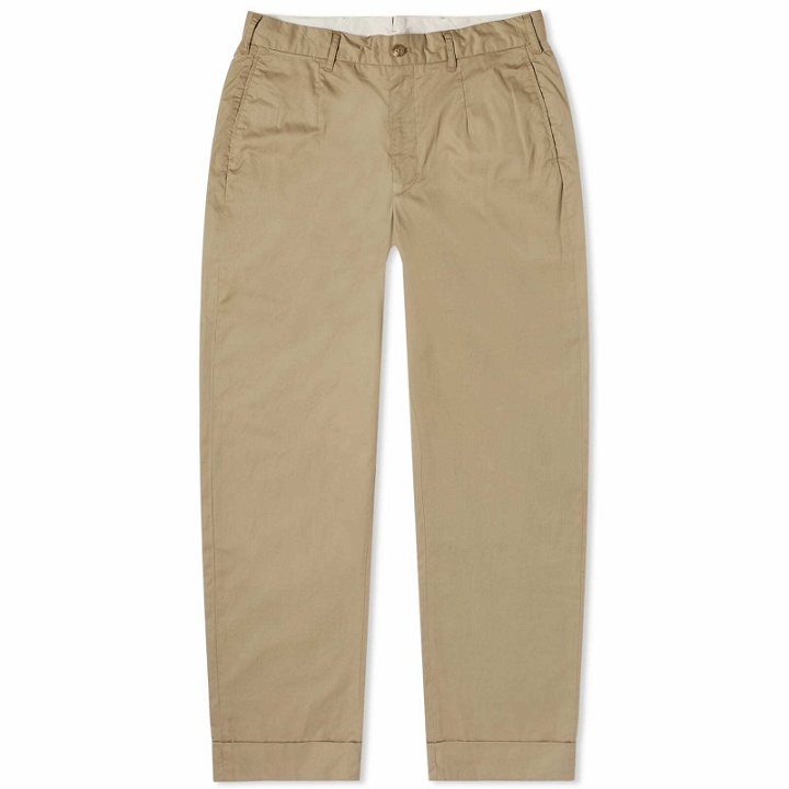 Photo: Engineered Garments Men's Andover Pants in Khaki High Count Twill