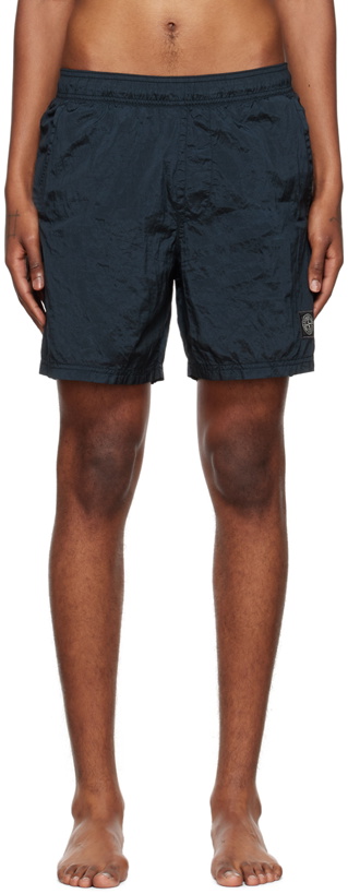 Photo: Stone Island Black Patch Swim Shorts