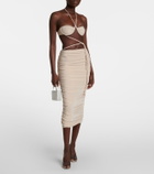 Bananhot Milan cutout ruched midi dress