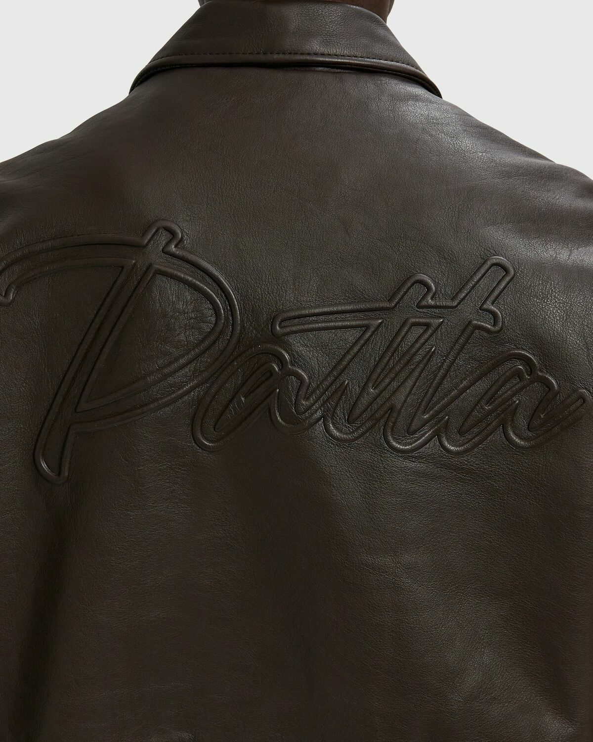 Patta Leather Bomber Jacket